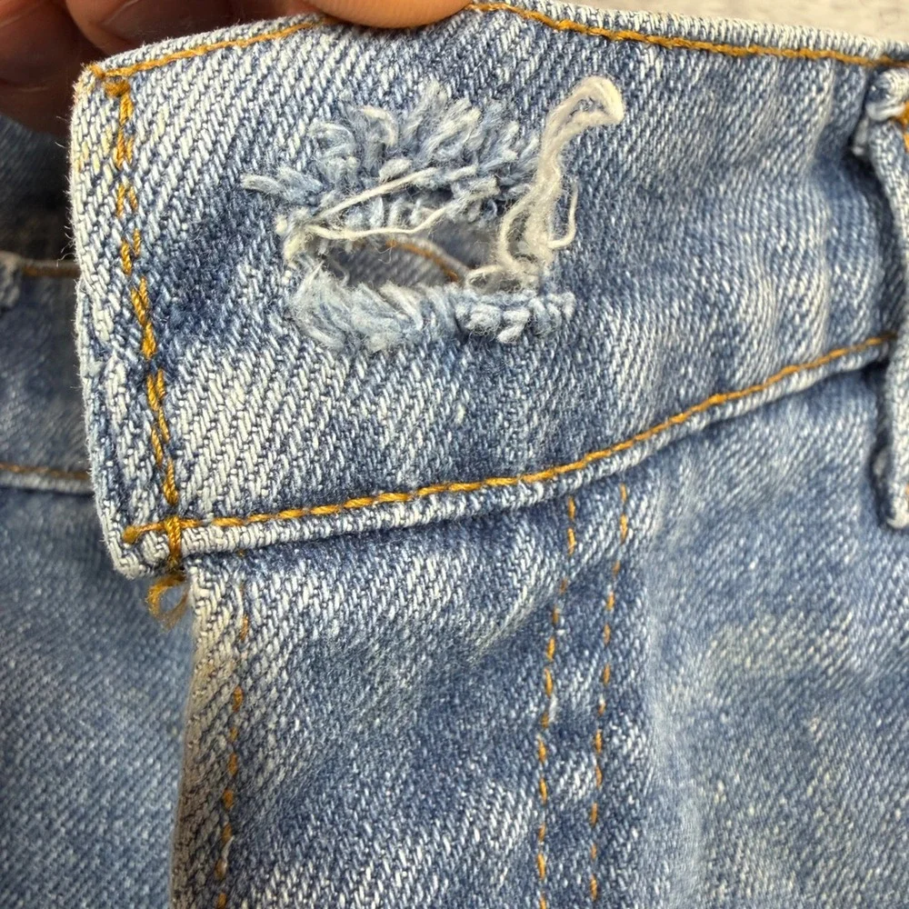 Vintage Levi's Jeans Mens 36x34 (Fits 35x33) Blue Bootcut Faded Distressed Work